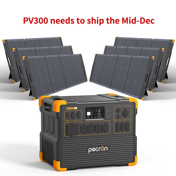PECRON E3600LFP Solar Generator Kit 3600W 3072Wh - E3600LFP