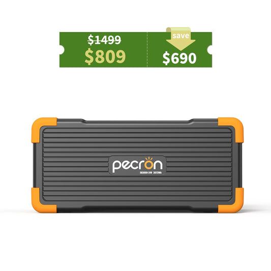PECRON EB3000-24V  Expansion Battery 3072Wh for E2000LFP ONLY - EB3000-24V