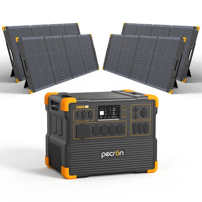 PECRON E3600LFP Solar Generator Kit 3600W 3072Wh - E3600LFP