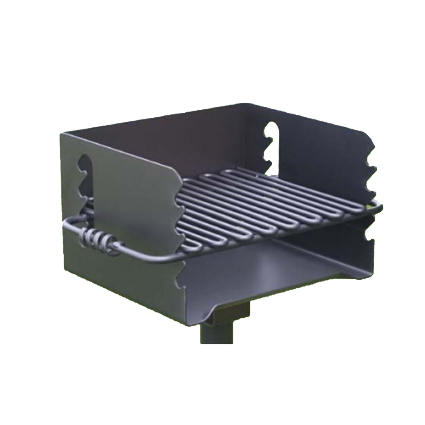 Pilot Rock CBP-135 Park Style Outdoor BBQ Charcoal Grill with Swivel, 3 Pack - 415878