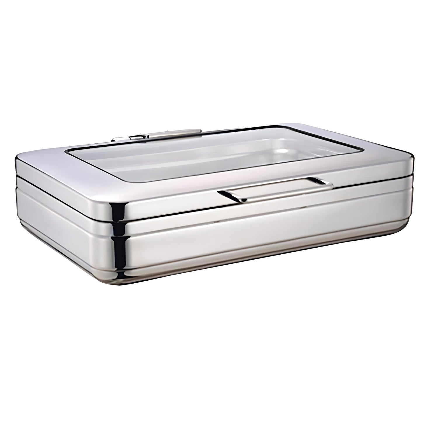 Wundermaxx Prämie Stainless Steel Full Size Induction Chafing Dish,  L 57 x W 46.4 x H 16 cm,  Capacity 9 Litres - 920.126