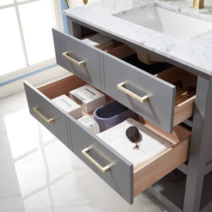 Altair Designs 36" single vanity with top - 532036-WH-CA