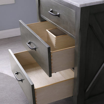 Altair Designs 30" single vanity with top - 535030-WH-CA