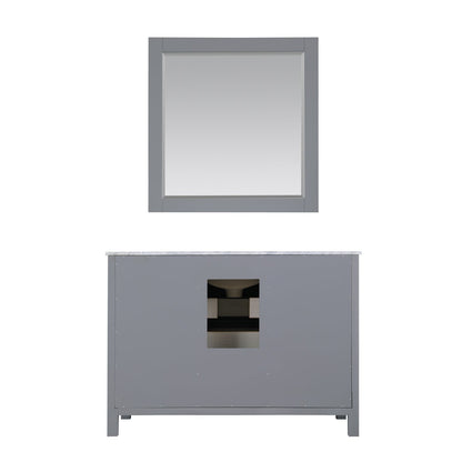 Altair Designs 48" single vanity with top - 536048-WH-CA-NM