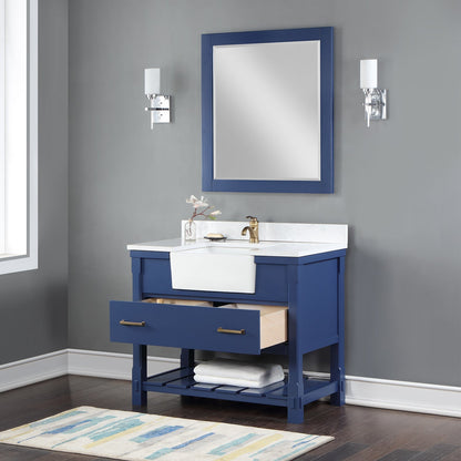 Altair Designs 42" single vanity with top - 537042-JB-AW-NM