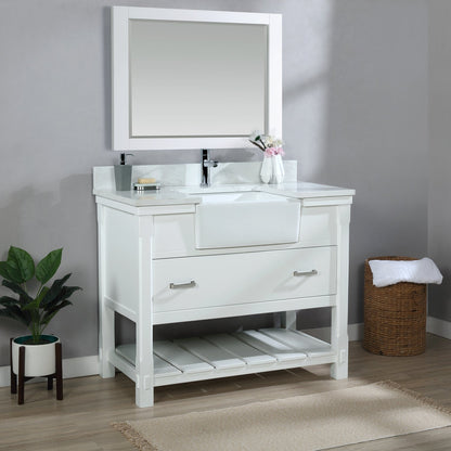 Altair Designs 42" single vanity with top - 537042-JB-AW-NM