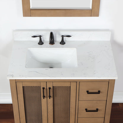 Altair Designs 36" single vanity with top - 542036-GP-AW-NM