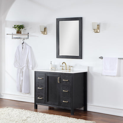 Altair Designs 42" single vanity with top - 542042-GP-AW-NM