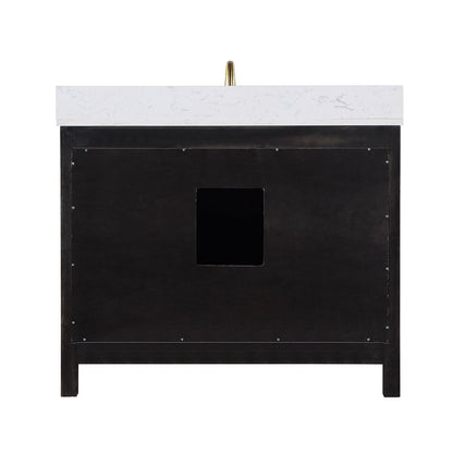 Altair Designs 42" single vanity with top - 542042-GP-AW-NM