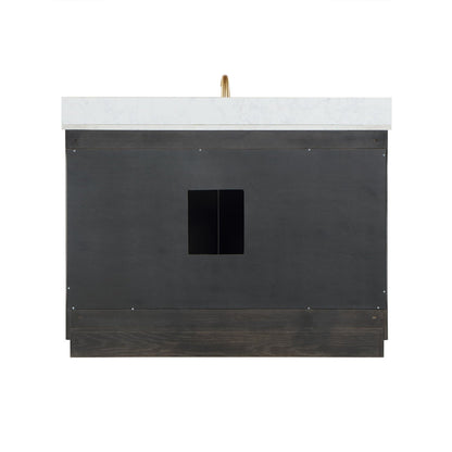 Altair Designs Gazsi 48" single vanity with top - 543048-BN-GW-NM