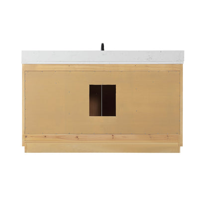 Altair Designs 60" single vanity with top - 550060S-WP-AW-NM