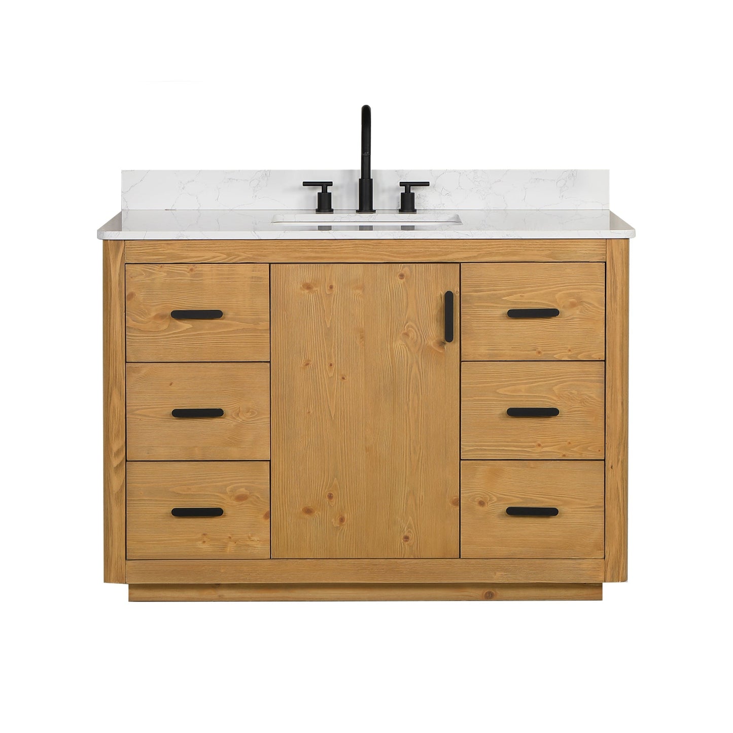 Altair Designs 48" single vanity with top - 556048-NW-GW