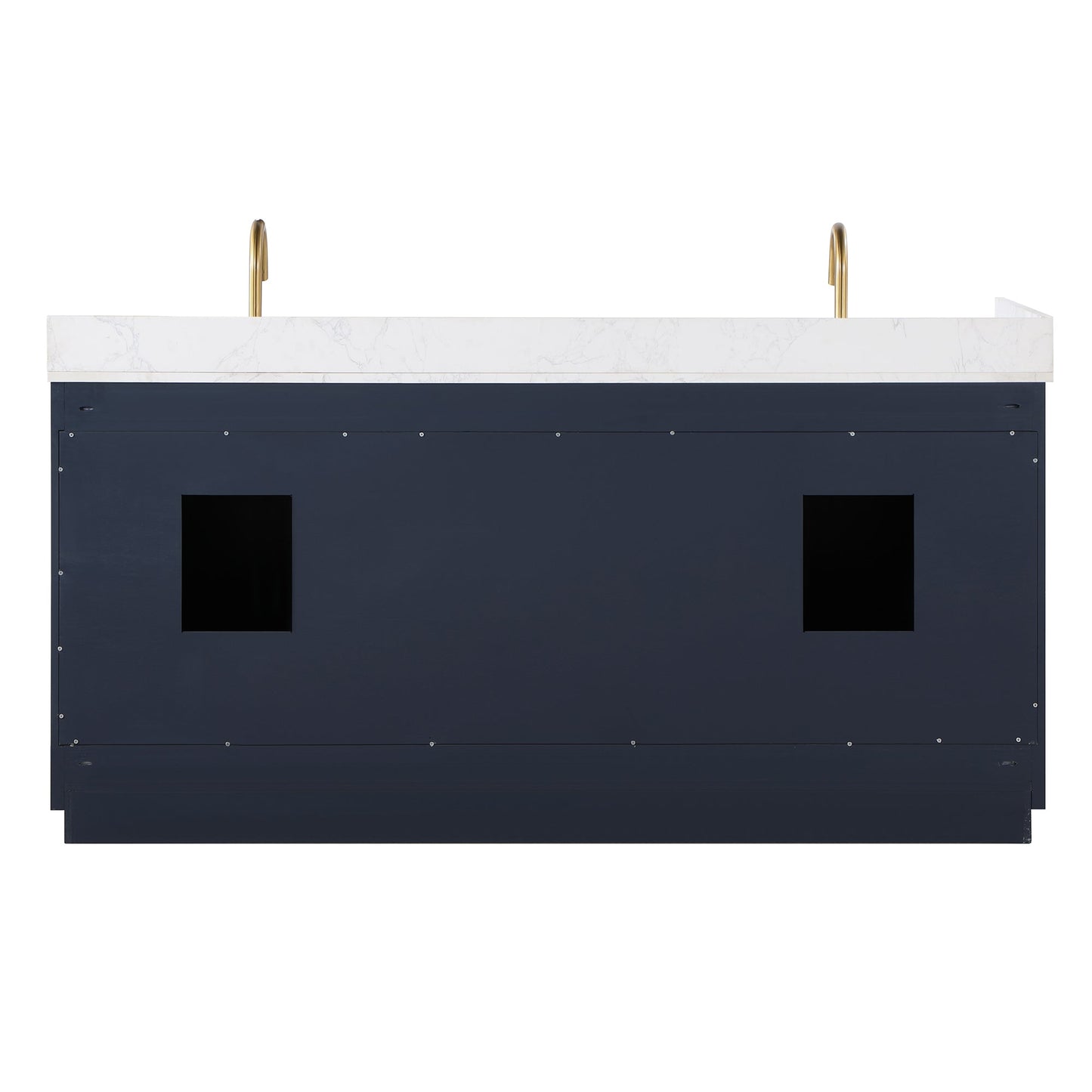 Altair Designs 72" double vanity with top - 557072-WH-GW-NM