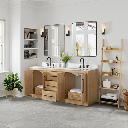 Altair Designs Bellavia 60" double vanity with top - 559060-WF-GW-NM