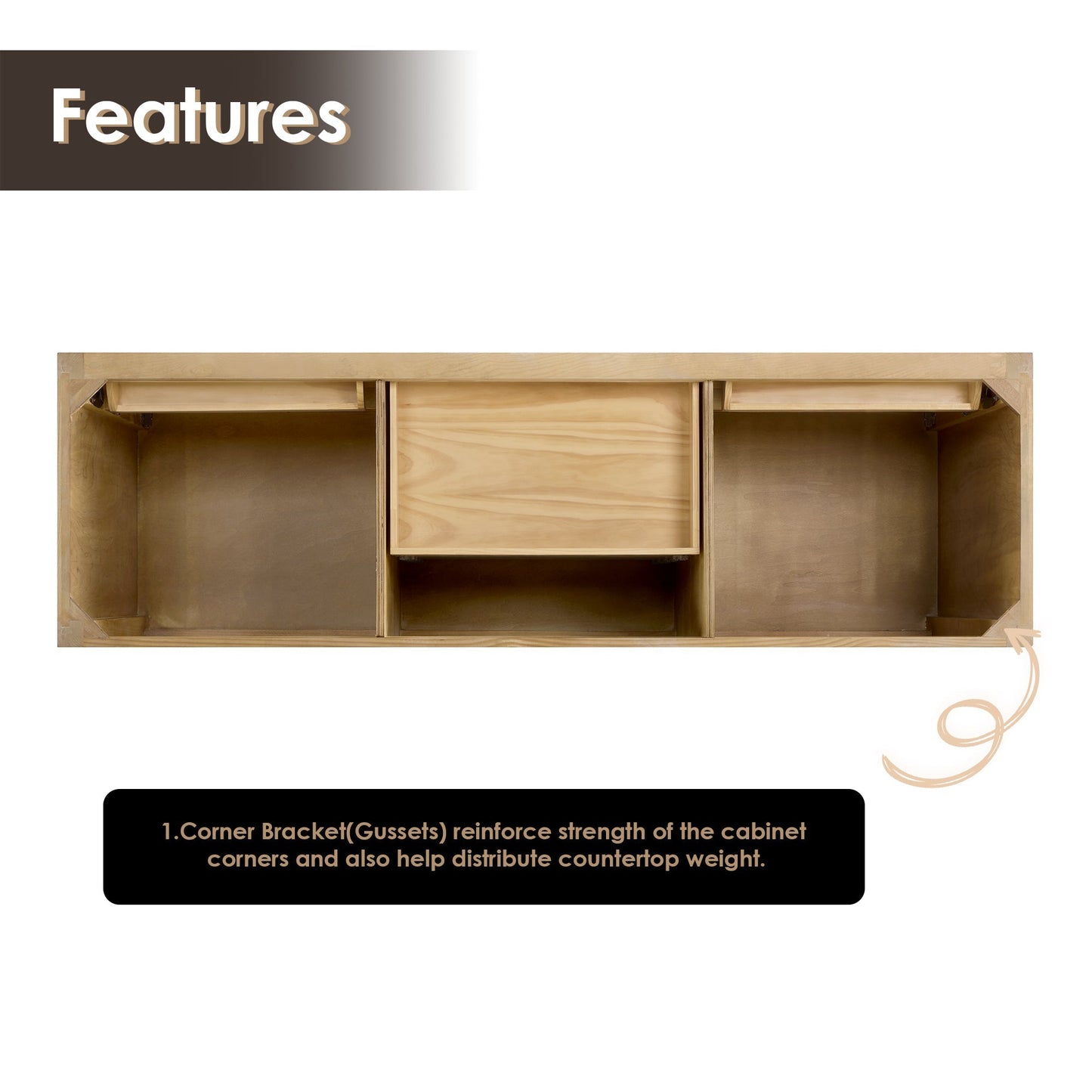 Altair Designs Solana 72" double vanity with top - 560072-WF-CWQ-NM