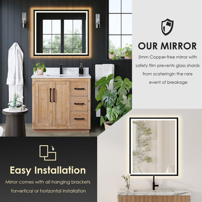 Altair Designs Cicero 36" single vanity with top - 562036-LB-GW-NM