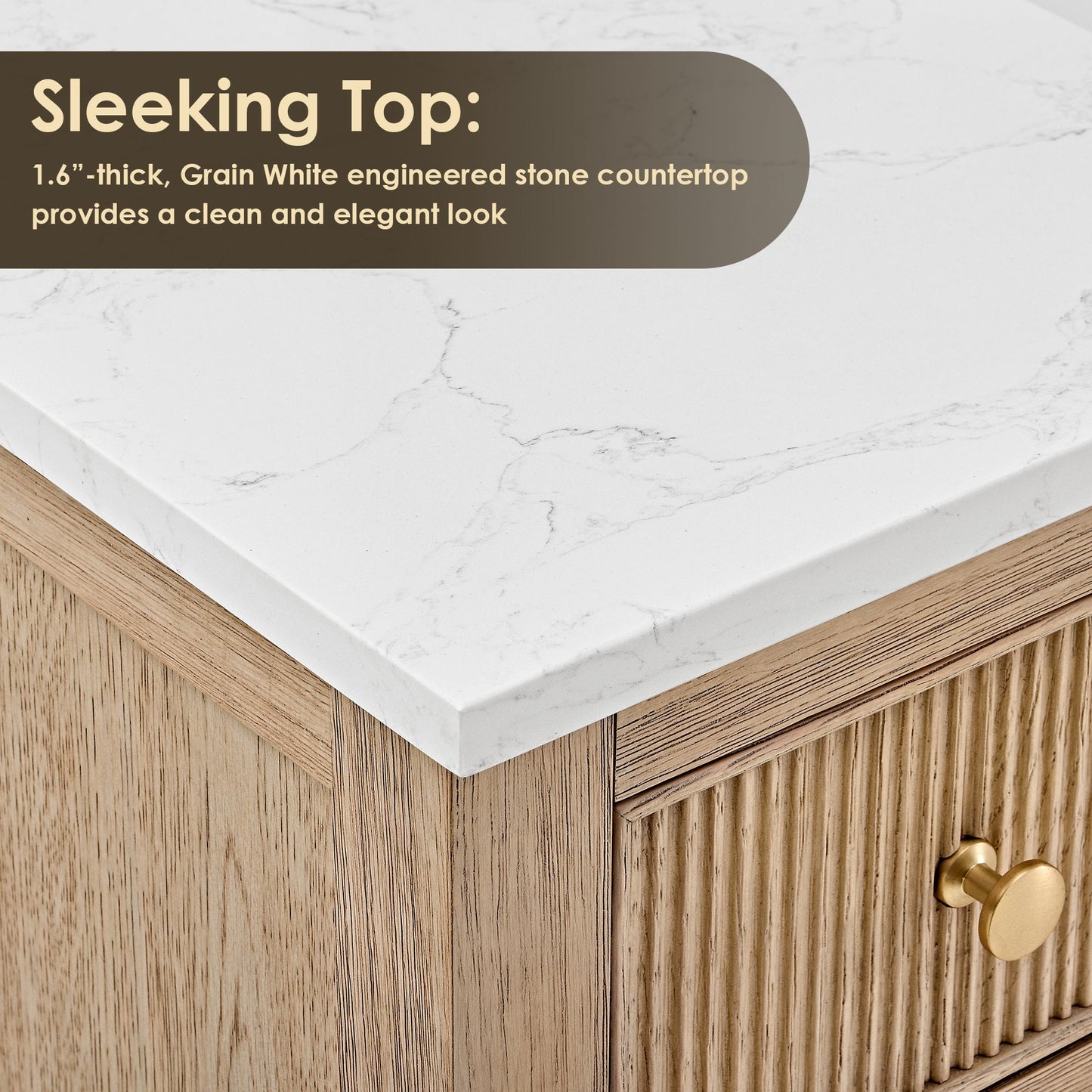 Altair Designs Cerrito 84" double vanity with top - 567084-NK-GW-NM