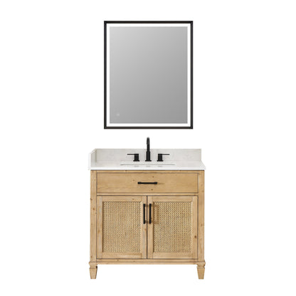 Altair Designs Salome 36"/48"/60"/72"/84" single/double vanity with top - 571036-WF-GW-NM
