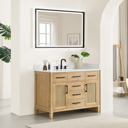Altair Designs Salome 36"/48"/60"/72"/84" single/double vanity with top - 571036-WF-GW-NM