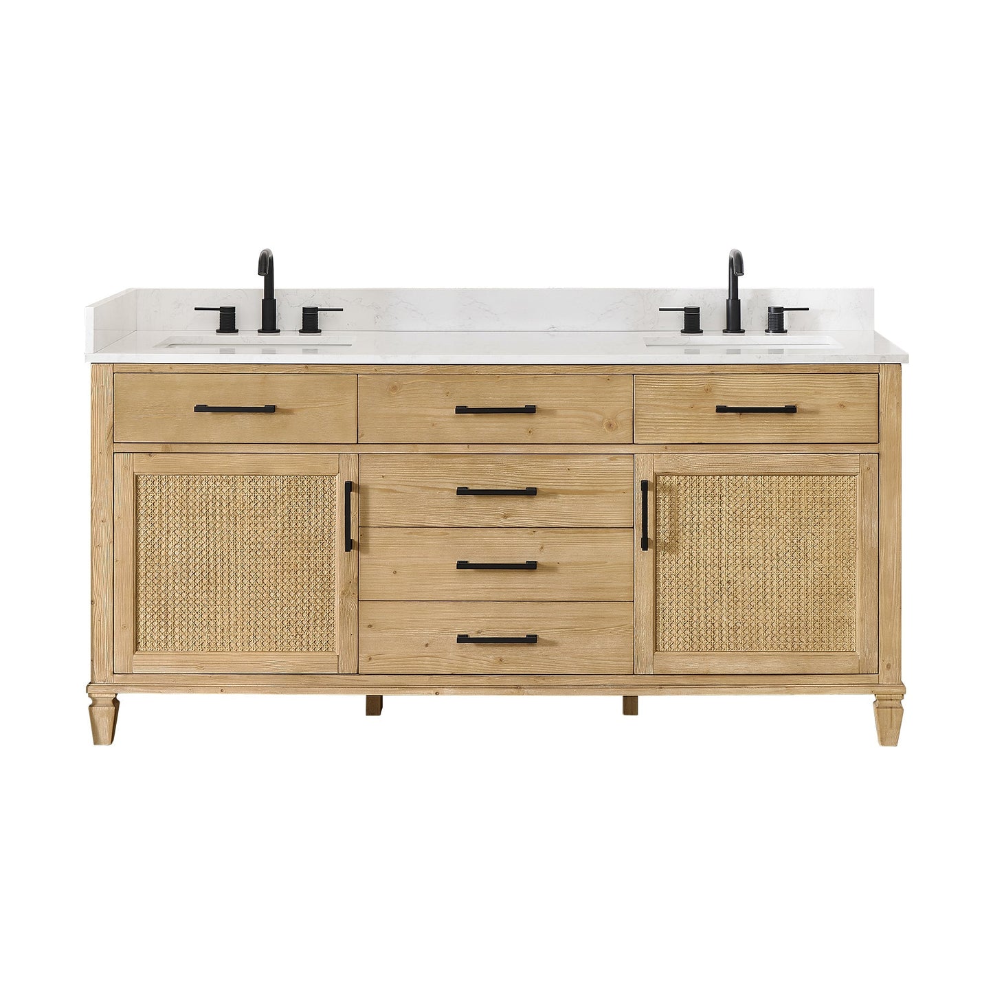 Altair Designs Salome 36"/48"/60"/72"/84" single/double vanity with top - 571036-WF-GW-NM