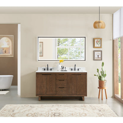 Altair Designs Mowry 36"/48"/60"/72" single/double vanity with top - 573036-BK-GW-NM Price