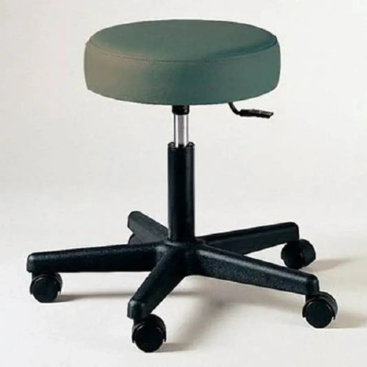 Patterson Medical Supply - Exam Stool Backless Pneumatic Height Adjustment 5 Casters Black - 615301