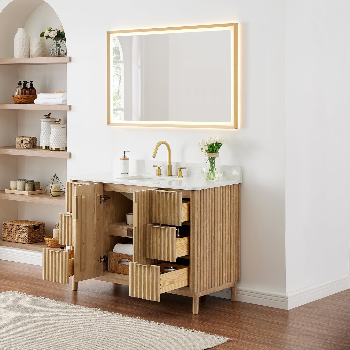 Altair Designs Sierra 48" single vanity with top - 575048-WL-GW-NM Price