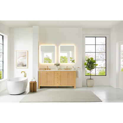 Altair Designs Cedar 36"/48"/60"/72" single/double vanity with top - 576036-NW-GW-NM