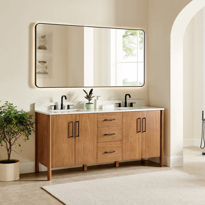 Altair Designs Velora 36"/48"/60"/72" single/double vanity with top - 578036-MB-GW-NM