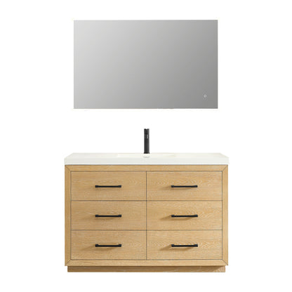 Altair Designs Sigrid 36"/48"/60"/72" single/double vanity with top - 579036-WO-WH-NM