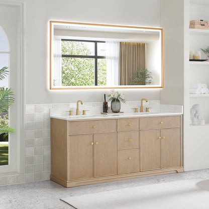 Altair Designs Barnett 36"/48"/60“/72" single/double vanity with top - 589036-NK-GW-NM