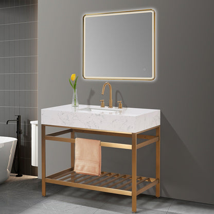 Altair Designs Merano 42" single vanity with top - 68042-AWAP-MB-NM Price