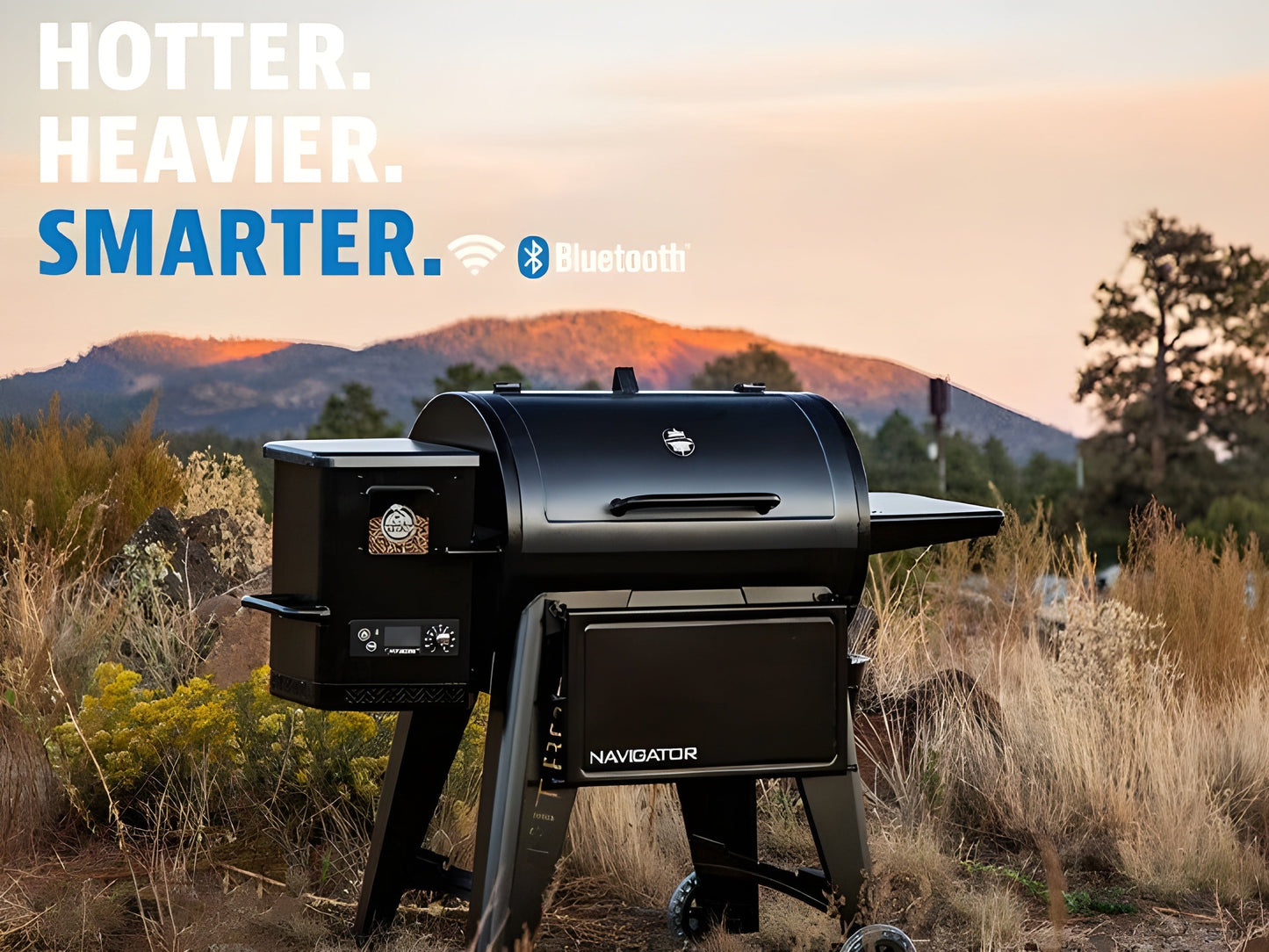 Pit Boss Navigator PB850GW Pellet Grill w/ Cover Wifi - 10913