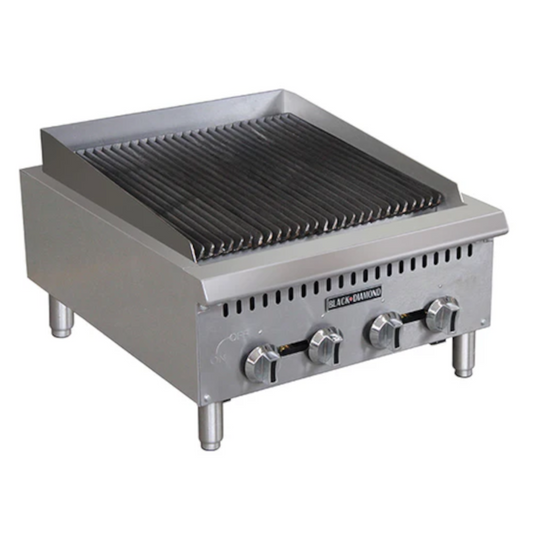 Adcraft BDCTC-24 Black Diamond Heavy Duty Gas Charbroiler 24"W - : BDCTC-24