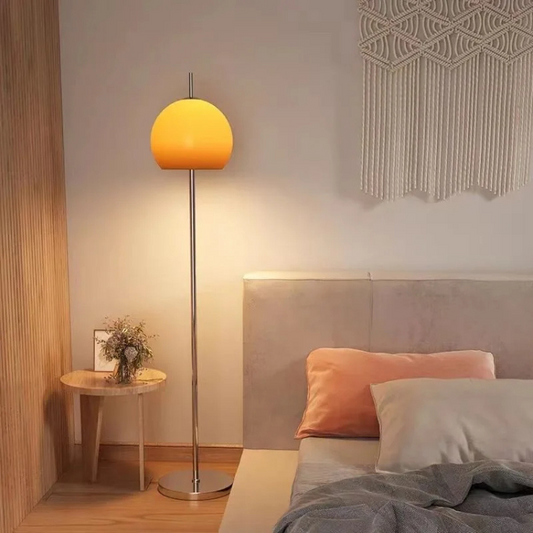 Bauhaus Retro Orange Mushroom Floor Lamp - Procure Décor