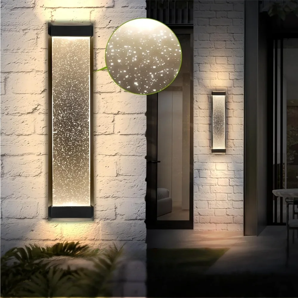 Bubble Glass Exterior Lights 2 Pack