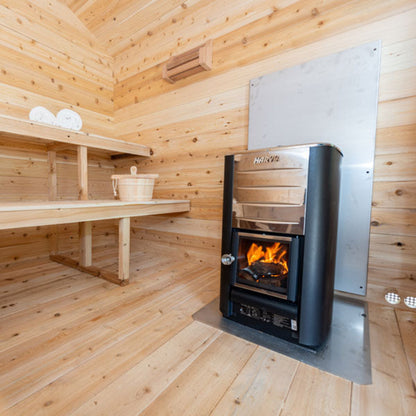 Dundalk Leisure Georgian Cabin Sauna with Porch CTC88PW - CTC88PW