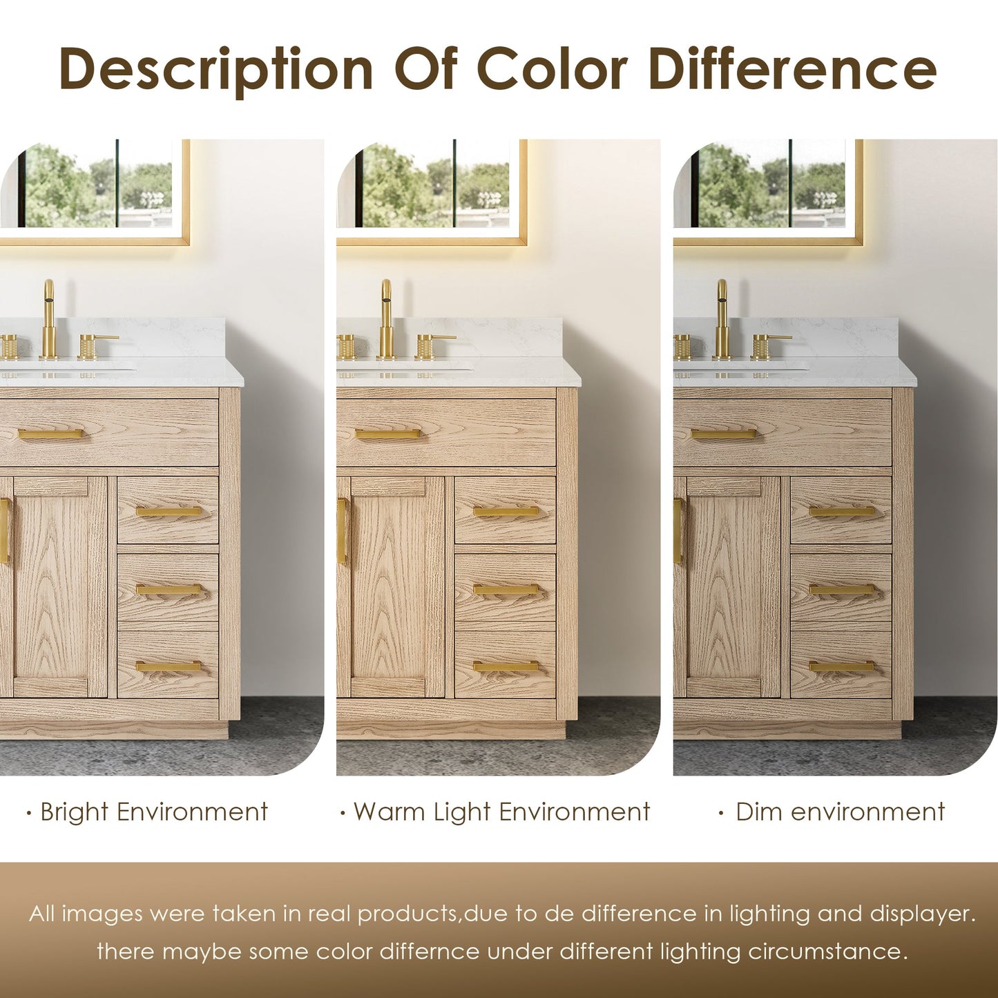 Altair Designs Gavino 36" single vanity with top - 557036-NA-GW-NM
