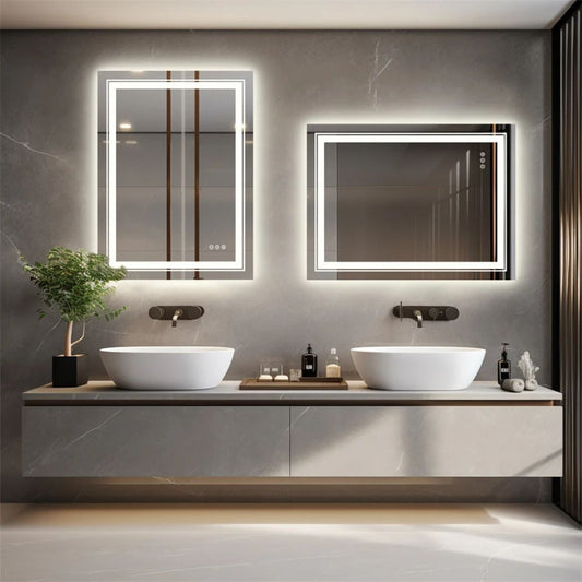 Crystal Radiance LED Mirror - Procure Décor