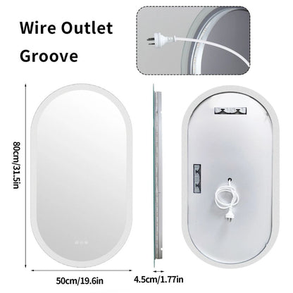 CrystalGlow Backlit Mirror - Procure Décor