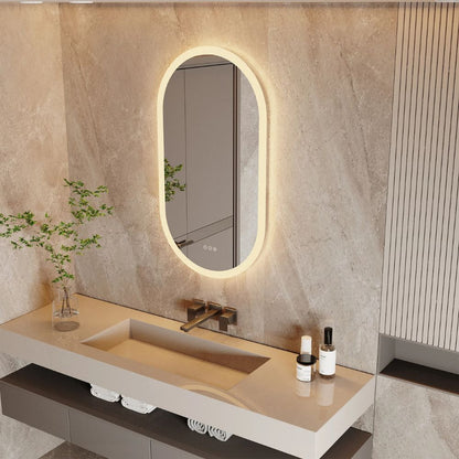 CrystalGlow Backlit Mirror - Procure Décor