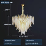 Luxury Feather Crystal Chandelier Lamp - Procure Décor