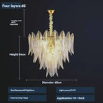 Luxury Feather Crystal Chandelier Lamp - Procure Décor