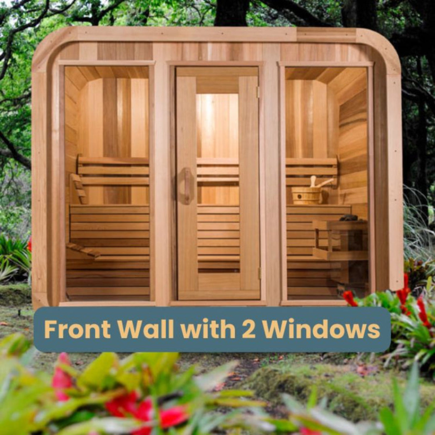 Dundalk Leisure Knotty Cedar Outdoor Luna Sauna - 862LUE