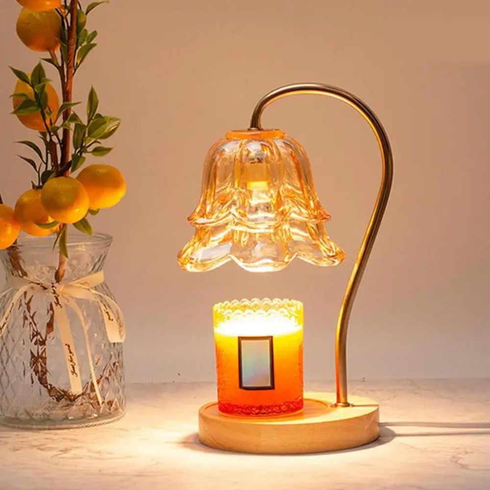 Glass Glow Bedside Candle Warmer