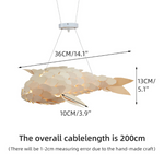 Handcrafted Fish-Shaped Chandelier - Procure Décor