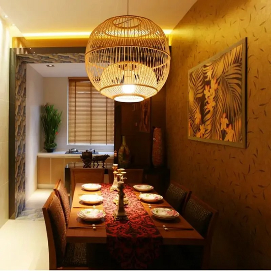 Handmade Bamboo Pendant Light - Procure Décor