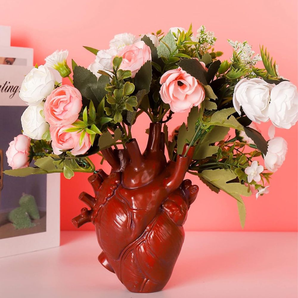 Heart-Shaped Flower Vase