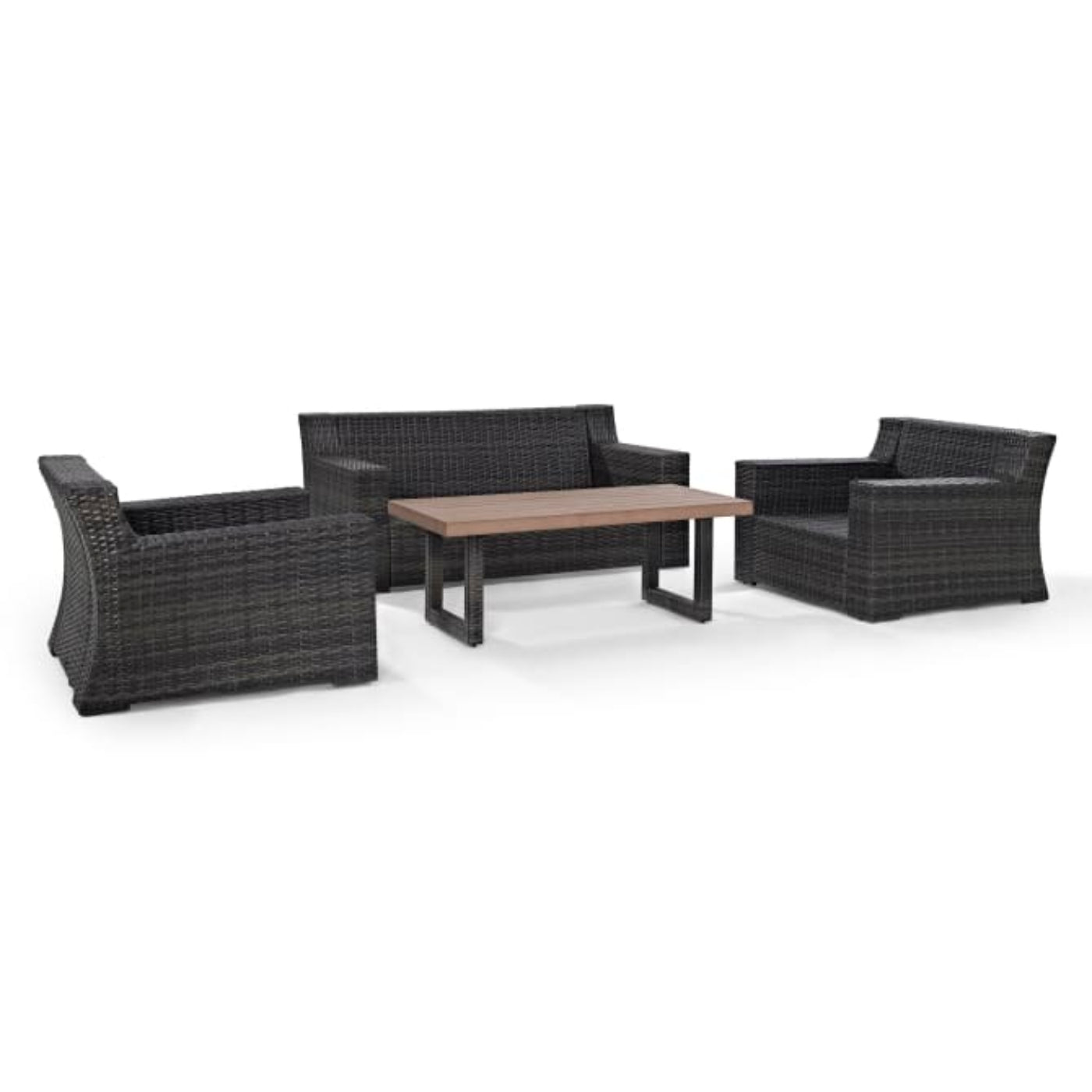 Crosley Beaufort 158 Inch 4pc Outdoor Wicker Conversation Set Mist - KO70096BR
