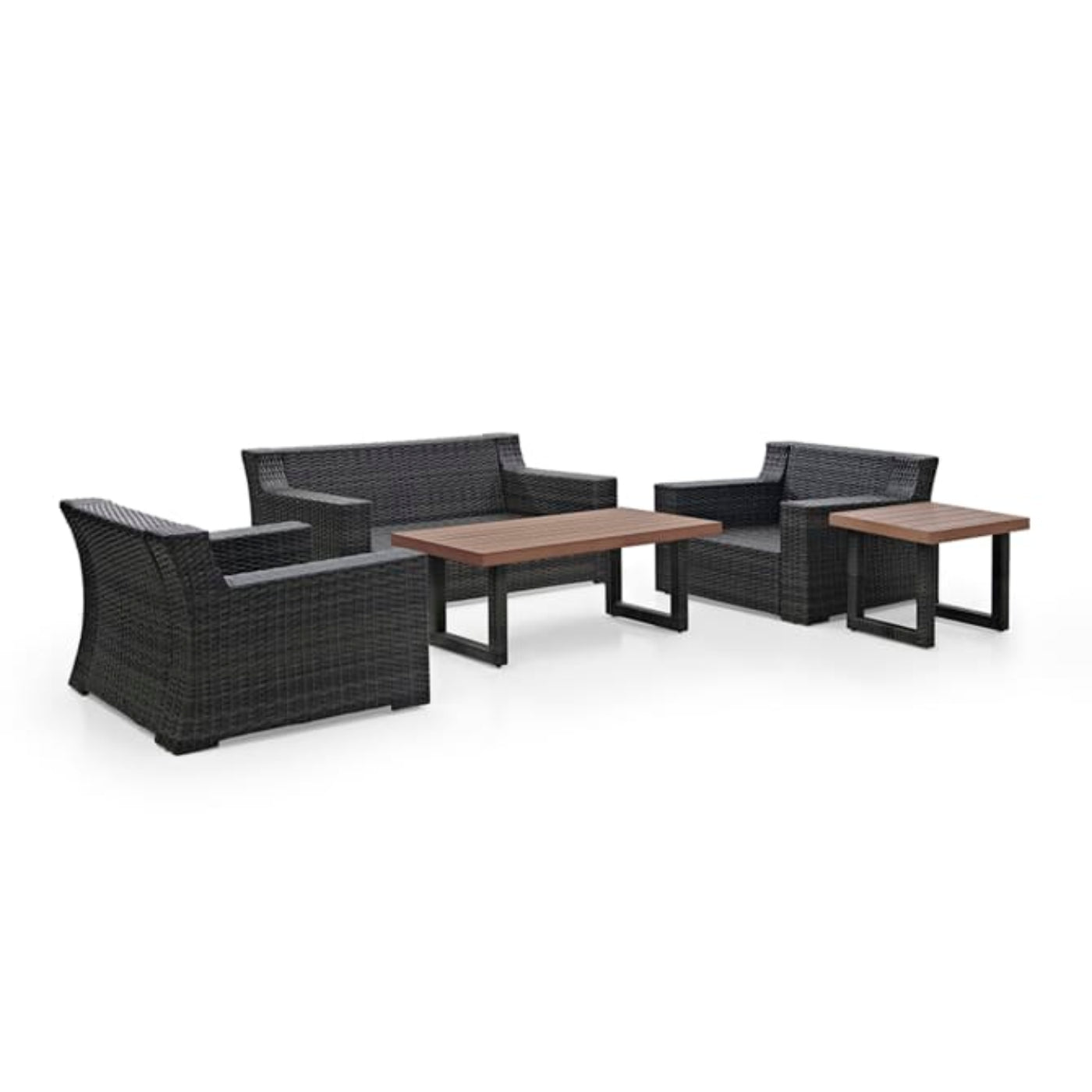 Crosley Beaufort 158 Inch 5pc Outdoor Wicker Conversation Set Mist - KO70123BR-MI